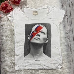 Kate Moss David Bowie Life is a Joke Tee sz M